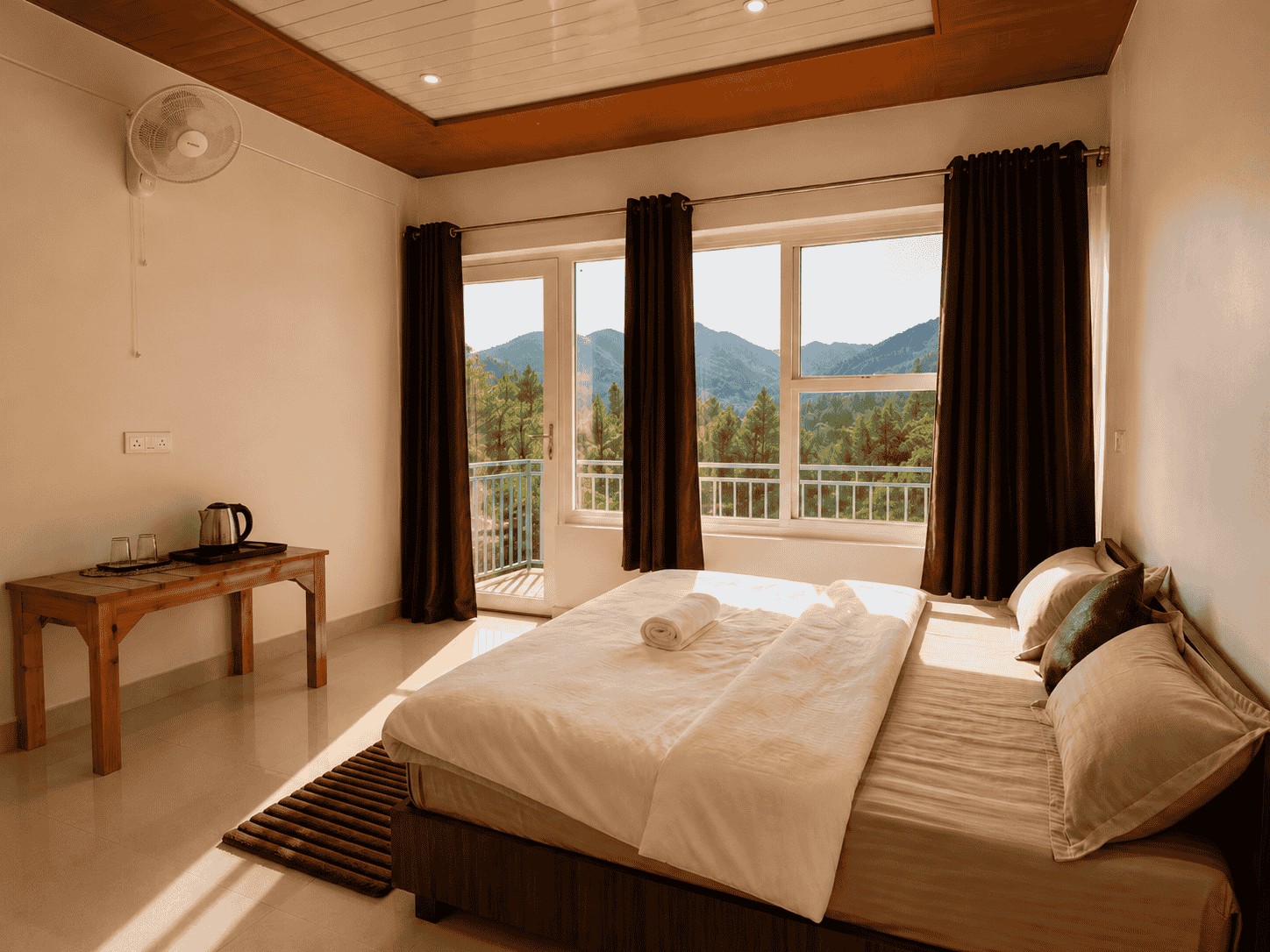 Cozy bedroom view