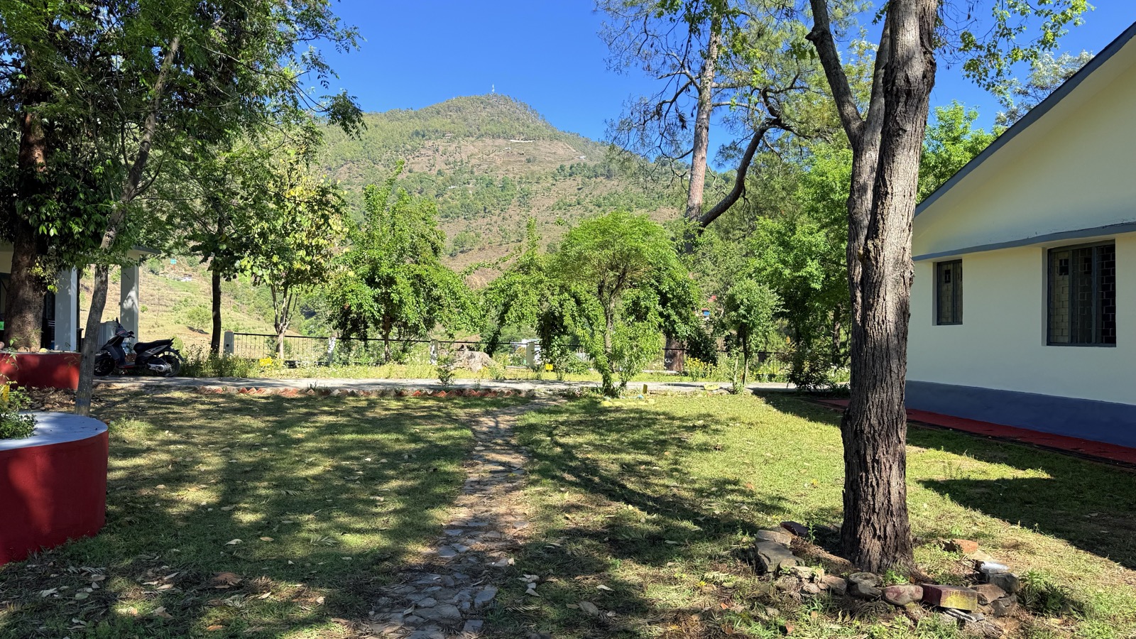 Mountain view from property