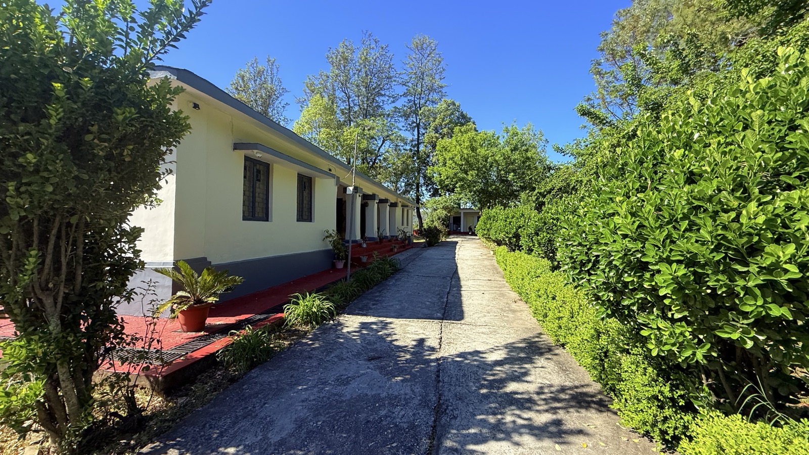 Pathway through the property gardens