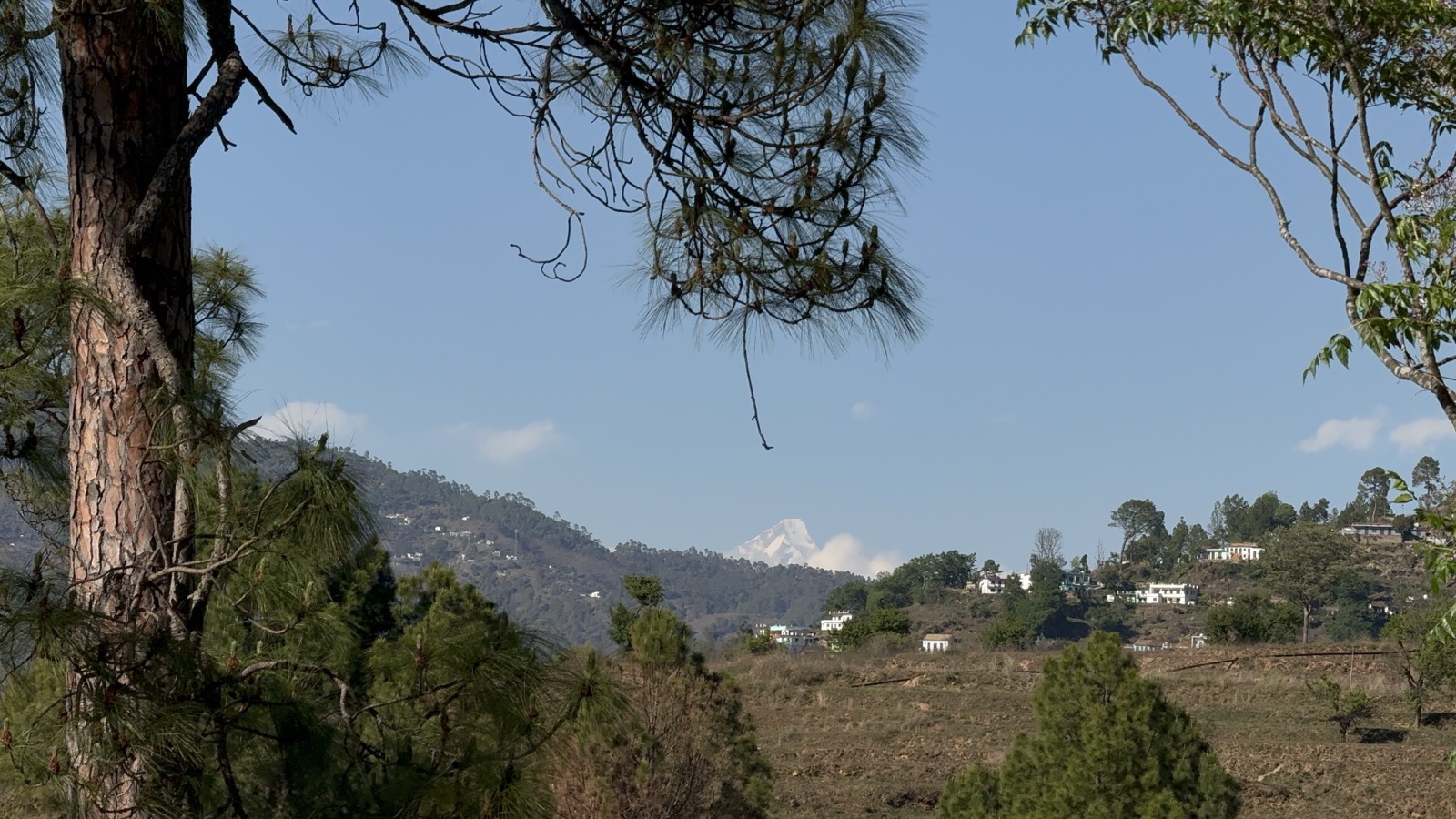 Mountain and village view