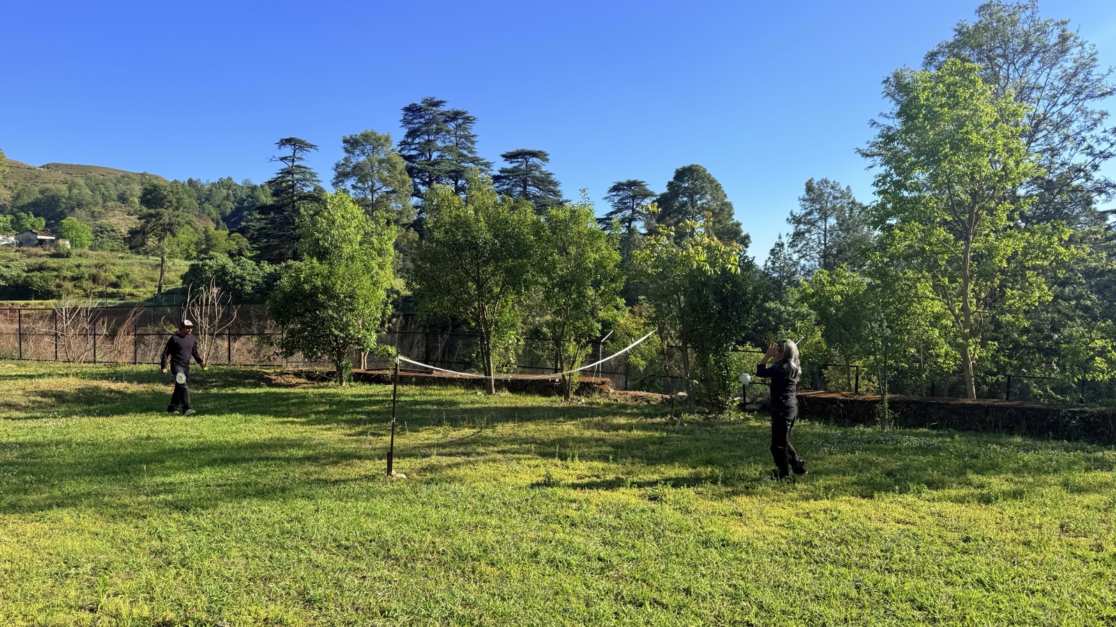 Activity area and badminton